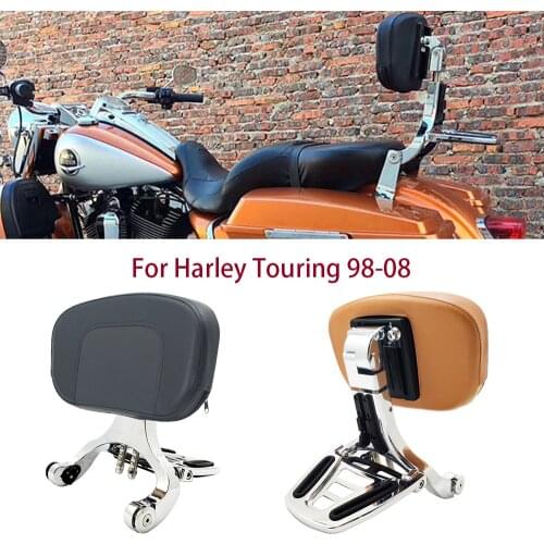 Motorcycle Multi-Purpose Driver Passenger Backrest For Harley Touring Road King Road Glide Street Glide FLHRC 1998-2008