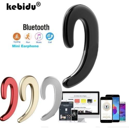 Kebidu Bone Conduction earphone Wireless Bluetooth 4.2 Sports Stereo Headset for laptop Tablet for xiaomi for iphone 7 8 X