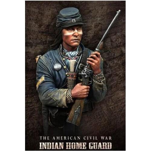 New Unassembled 1/10 ancient civil war man home bust Resin Kit DIY Toys Unpainted resin model