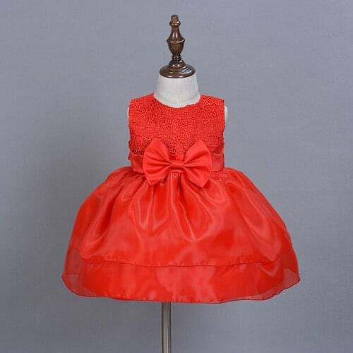 2016 New Infant Baby Girl Wedding Dress Baptism Christening Gown First Birthday Tutu Dress For Toddler Girl Free Shipping