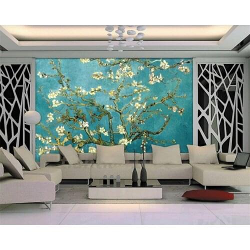 Beibehang Customized modern new modern minimalist plum blossom TV background wallpaper wall papers home decor papier peint