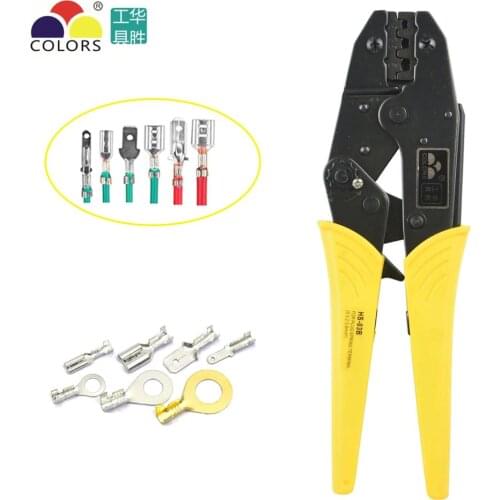 HS-03BC Crimping pliers for plug /tube/insulation/no insulation/crimping cap/coaxial cable terminals 230mm clamp tools 0.5-6mm