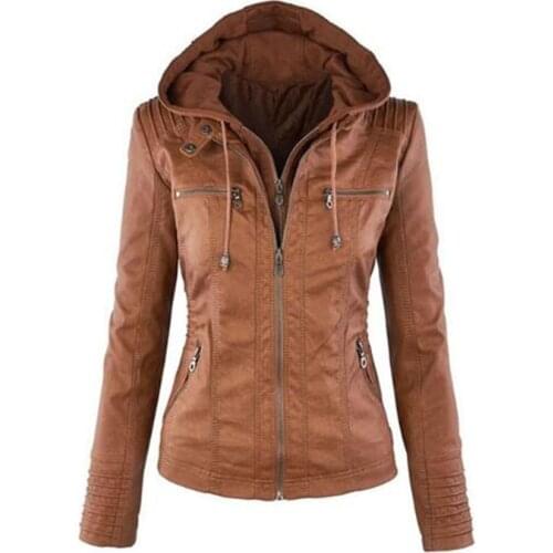 Women Coats Ladies Faux-Leather Jacket Waterproof 7XL Autumn Winter Female Casual Motorcycle Streetwear Plus-Size