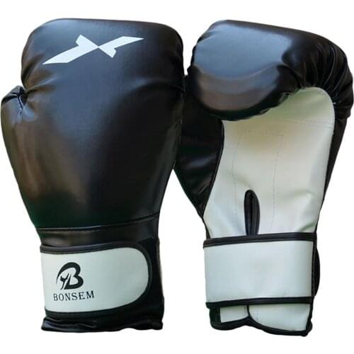 Kick Boxing Gloves For Men Women PU Karate Muay Thai Guantes De Boxeo Free Fight MMA San da Training Adults Kids Equipment