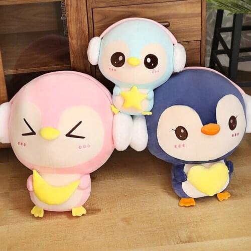 20cm Cute Penguin Plush Toys Animals Doll Toys Small Size Pendant Plush Toys Key Chain Ring Plushies Kids Gift