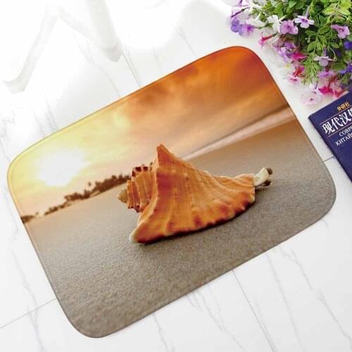 Zeegle Seafish Pattern Polyester Welcome Door Mat For Entrance Door Corridor Mats Anti-slip Bedroom Floor Carpets Bathroom Mats