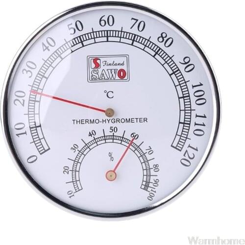 Sauna Thermometer metal Case Steam Sauna Room Thermometer Hygrometer Bath And Sauna Indoor Outdoor Used S14 20 Dropshipping