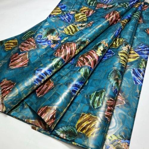 Party Q 2021 Handmade Riche 2.5Yards Bazin High Quality Jacquard Guinea Brocade Damask For Garment