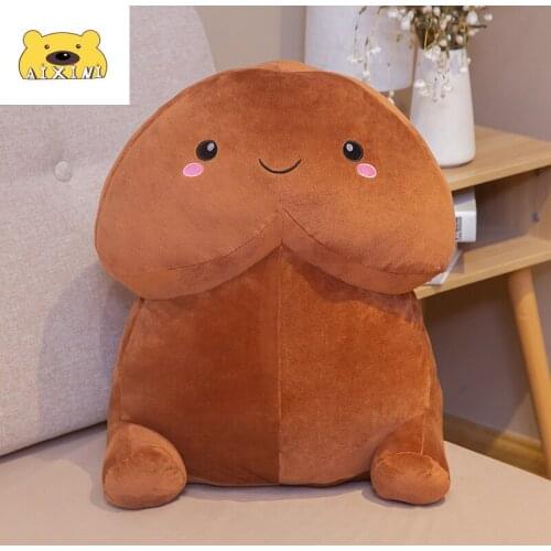 20cm Flesh-colored Smile Penis Plush Toy Soft Sexy Toy Stuffed Funny Pillow Cushion Simulation Gift for Girlfriend Kawaii Plush