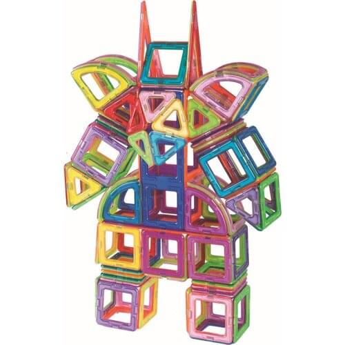 94-180Pcs Kids Magnetic Designer Construction Set Plastic Model Toys Magnetic Blocks Building Educational Toy For Children Gift