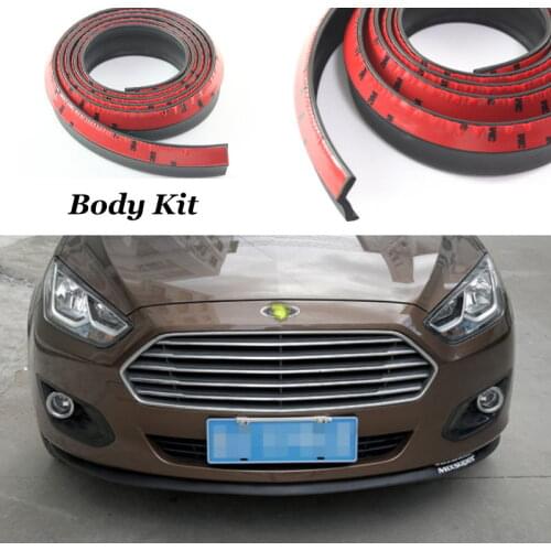 Car Bumper Lip Deflector Lips For FORD ACTIVA Classic C-Max Edge Fiesta Flex Focus Fusion Galaxy Body Kit / Strip / Thick lips
