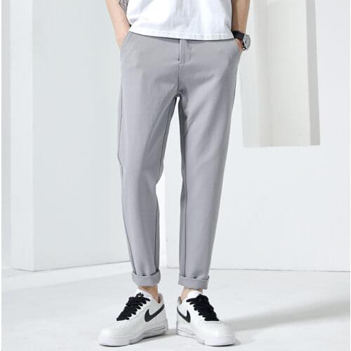 Jantour Fashions Brand Autumn Winter Pants Men Classic Mens Black Business Cotton Elasticity Casual Trousers Big Size 28-38 40