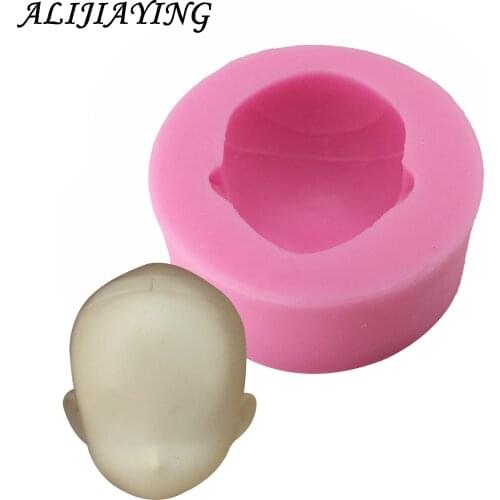 Baby Face Shape girl face cooking tools wedding decoration Silicone Mold DIY head Fondant Sugar Craft baking tools D0922