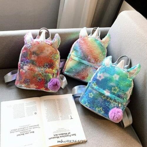 Sequins Childrens Backpack Kid School Bags for Teenage Girls Backpack My Little Baby girl pony Backpacks Large Mochila Infantil