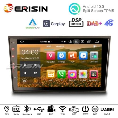 Erisin 8106 8" Android 10 Car Stereo CarPlay DSP BT WiFi DAB GPS Navi For Opel Vauxhall Corsa Combo Zafira Vectra Meriva Vivaro