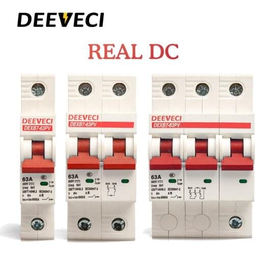 1P 2P 3P 4P 250V 1200v micro circuit breaker 6A 10A 20A 25A 32A 63A mini mcb DC Solar Energy Photovoltaic PV breaker