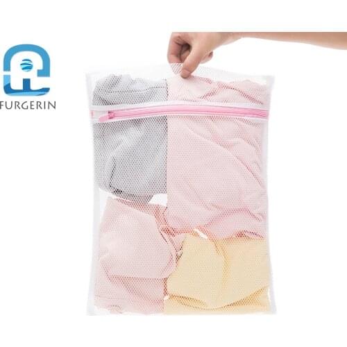 FURGERIN Household Mesh Bag Coarse Net Laundry bag Home Decoration Accessories Bra Washing Bags for Clothes Travel Organizer
