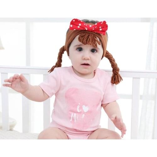 Bowknot Cotton Baby Headband For Children doll hair Headband 2020 Elastic Knot Headbands Fashion Hair Accessories