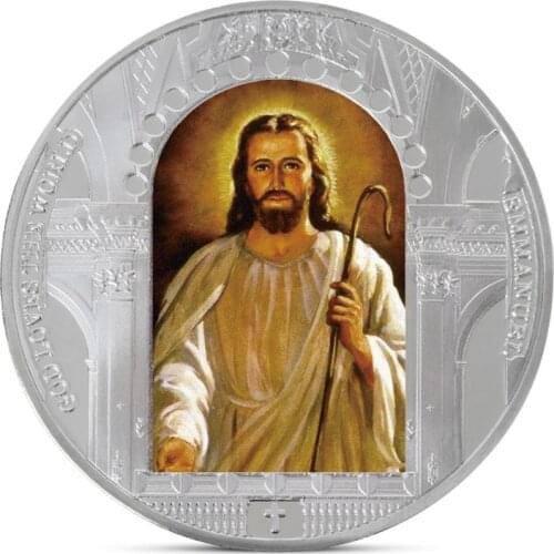 Jesus Christ religion Commemorative Coin Collection Gift Souvenir Art Metal Antiqu