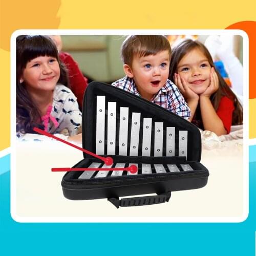 Music Instrument Toy Aluminum Piano Childrens Early Education Knock Piano Xylophone Percussion Funny Toys Gifts WIth Mallets