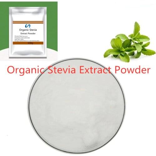 Hot selling 100% pure Organic Stevia Extract Powder, zero calories, natural sweetener, help eliminate excess fat