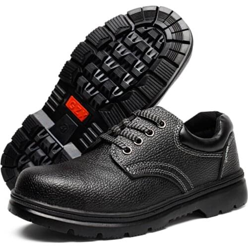 Mens protective shoes, professional welders, non-slip, wear-resistant, smash-proof and pierced protective shoes breathable shoe
