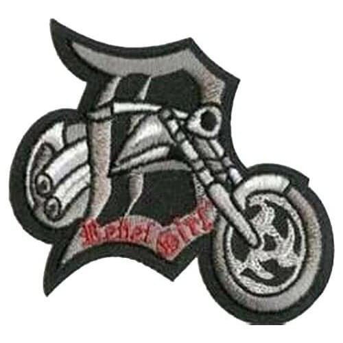 Motorcycle Embroidery Patches Made of Twill with Heat Cut Edge and Iron On Backing Suitable for Promotion MOQ50pcs free shipping
