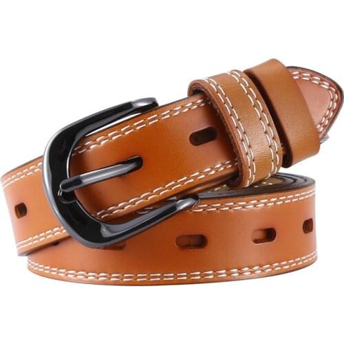 Multi-color Leather Belt New Versatile Womens Belt Simple Korean Womens Pants Belt Trend No Need to Punch Smooth