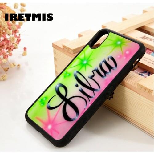 Iretmis 5 5S SE 2020 6 6S Silicone Rubber Phone Case Cover for iPhone 7 8 Plus X Xs 11 12 MINI Pro Max XR Libra