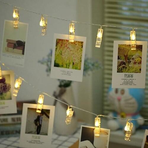 30LED Led String Lights Lighting Led Photo Clip Light String USB Photo Clip Holiday Wedding Decoration Glowing In The Dark