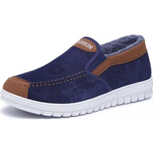 Men Shoes Cotton shoes winter plus velvet father shoes Men Loafers Zapatos Hombre Men Casual Shoes