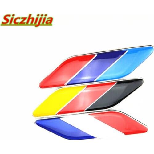 1 pair 3D car Italy France flag sticker badge sign for Opel Astra VAUXHALL MOKKA Zafira Insignia Vectra Antara