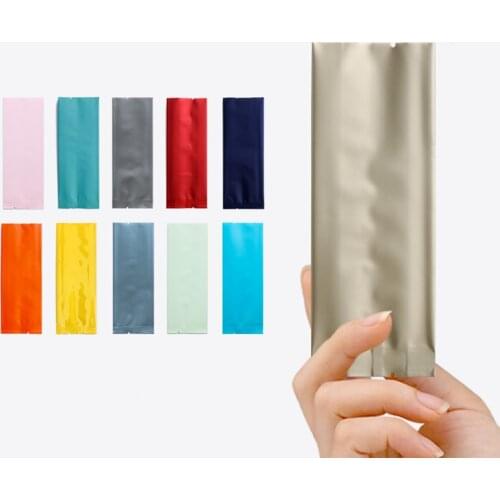 200pcs/lot Tea bags Thickening Pure Aluminum Bag Heat Seal Packaging Pouches Food Coffee Tea Bag