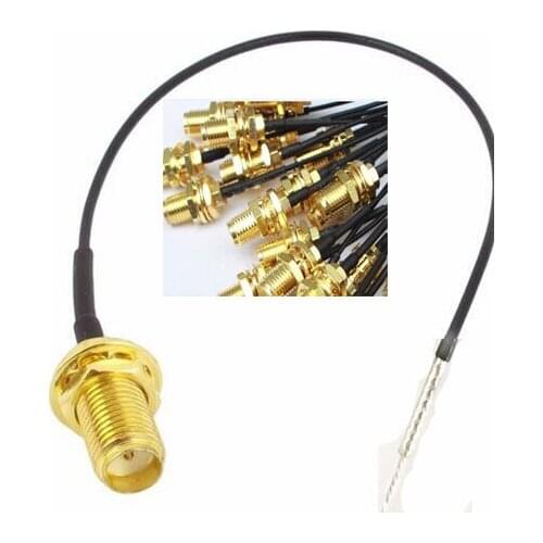 50pcs 1.13 Cable SMA Female Jack Pigtail Cable 1.13mm Cable Connector Adapter 20cm