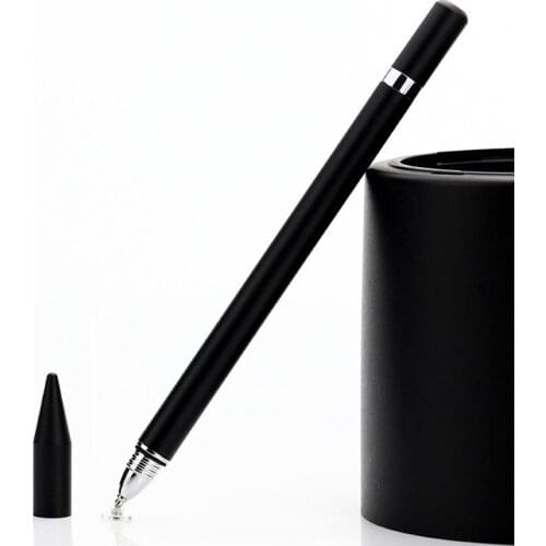 50pcs/lot 2 in 1 Capacitive Stylus Signing Pen Touch Screen Drawing Pens with Conductive Touch Sucker for Tablet PC Smart Phone