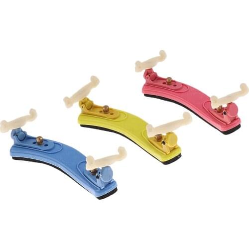 Tooyful Colorful Adjustable Violin Shoulder Rest Musical Support for 1/4 1/8 Violin Fiddle Parts