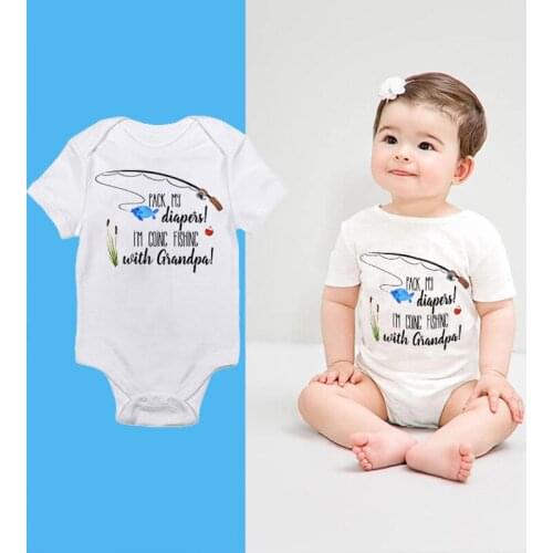 Newborn Baby Boy Girl Romper Letter Pack My Diapers Jumpsuit Onesie Infant Cute Cotton Costumes One-pieces Outfits Kid Clothing
