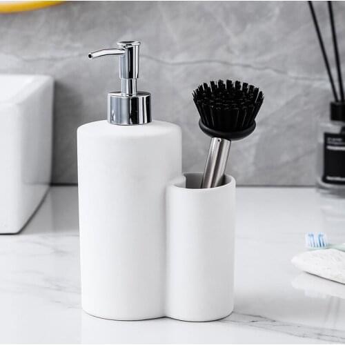 Ceramic Lotion Bottle Multifunctional Storage BottleBathroom ToiletriesBody Soap/shampoo/dispenser BottlePortable Soap Dispenser