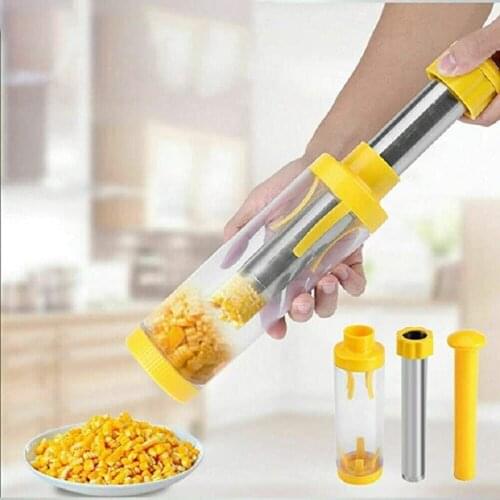 Kitchen Corn Stripper Vegetables Fruit Tools Stainless Steel Scraper Peeler Peeling Device Ingenious Fruit Peeler