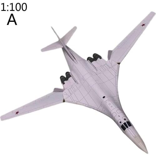 DIY Tupolev Tu-160 Blackjack Bomber Craft Paper Model Aircraft Airplane 3D DIY Education Toys Handmade Adult Puzzle Game