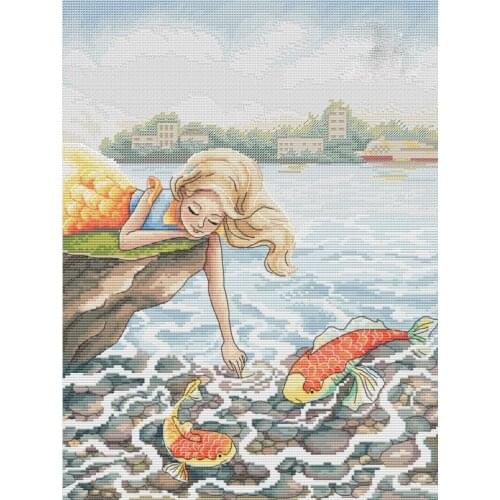 11/14/18/16/25/22/28ct Decor New Arrival Craft Christmas Cross Stich Set NO Hoop Counted DIY Cross Stitch Kit Painting