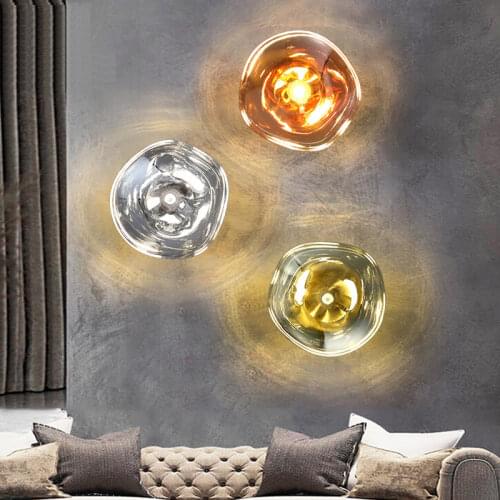 Glacier Net Red Lava Wall Lamp Aisle Background Bar Club Bar Cafe Balcony Background Wall Lamp Wall Decor Wall Sconce E27