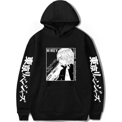 New Printed Anime Tokyo Revengers Hoodies Men Women Sweatshirts Unisex Tops Fashion Hip Hop Boys Girls Black Autumn Pullovers
