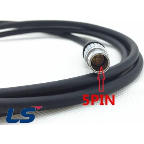 Brand new 409678 GEV52 power cable for leica total station GEB70 GEB71 battery 5 pin External power cable