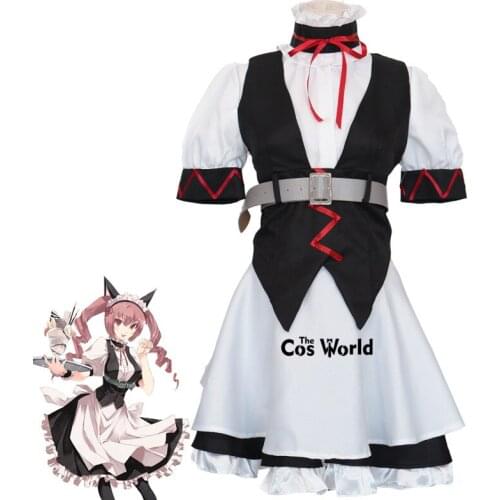 Steins Gate Akiha Rumiho Feirisu Nyannyan Lolita Maid Dress Uniform Outfit Anime Cosplay Costumes