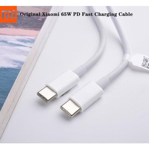 Original 150cm Xiaomi USB-C To USB-C Data Cable 3A PD Fast Charge For Mi 11 10T 10U Poco F2 Pro Xiaomi Pro Notebook Redmiboo 16