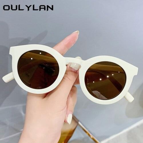 Oulylan New Round Sunglasses Women Men Fashion Vintage Sun Glasses Outdoor shades for Ladies Goggles Matte Frame Punk