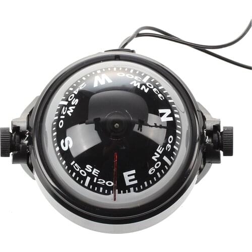 LED Floating Magnetic Compass Compass Navigation Car Auto Marine