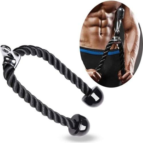 Universal Tricep Heavy Rope Pull Down Easy to Grip & Non Slip Cable Workout Rope Attachment Suitable for Professional Gyms