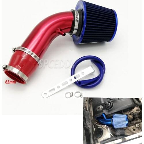 Air Intake System 76mm Air Filter Intake Kit 3inch High Flow Car Sport Cold Air Intake Kits Universal For Car